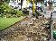 Thumbnail of the process of a block paved front garden, keeping original turf down.